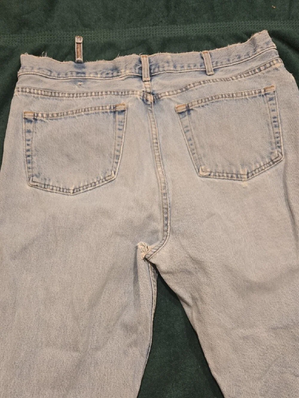 GAP Light Blue Original Fit Distressed Jeans